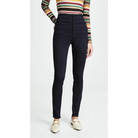 J Brand Natasha Sky High Skinny Jeans in Bluebird - Picture 7 of 7